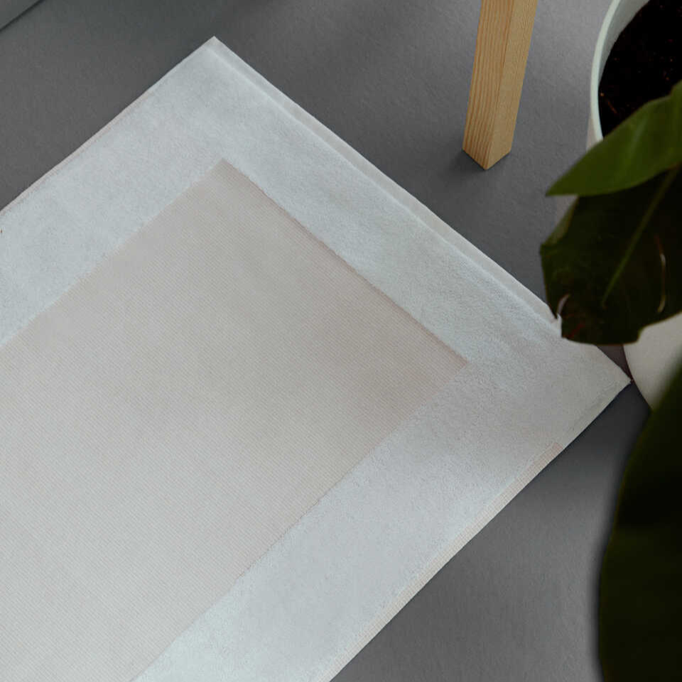 Linen Blend Bath Mat Kilyos, Beige, 50x85 cm