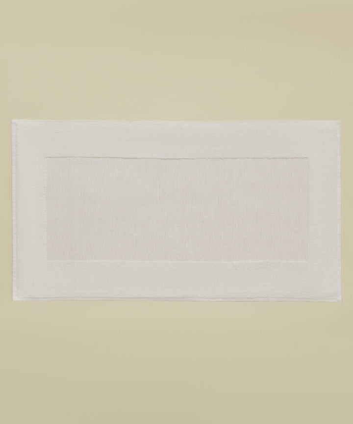 Linen Blend Bath Mat Kilyos, Beige, 50x85 cm