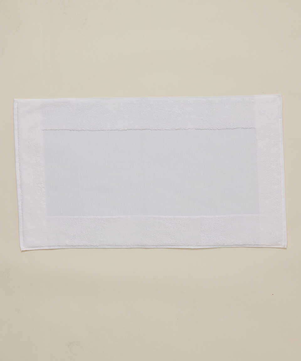 Linen Blend Bath Mat Kilyos, Blue, 50x85 cm