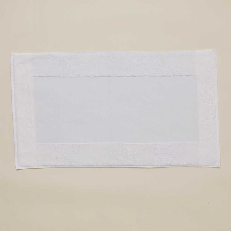 Linen Blend Bath Mat Kilyos, Blue, 50x85 cm