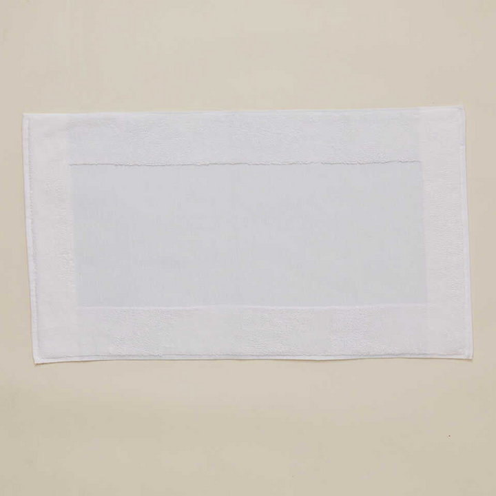 Linen Blend Bath Mat Kilyos, Blue, 50x85 cm