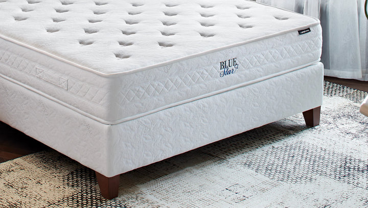 Blue Star Roll Pack Mattress, Hard, Pocket Spring, Double-Sided/Thermoregulatory, 200x200 cm