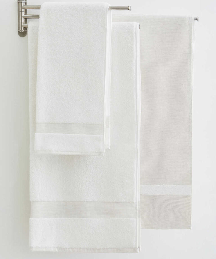 Linen Blend Towel Kilyos Hamam, Beige, 50x100 cm