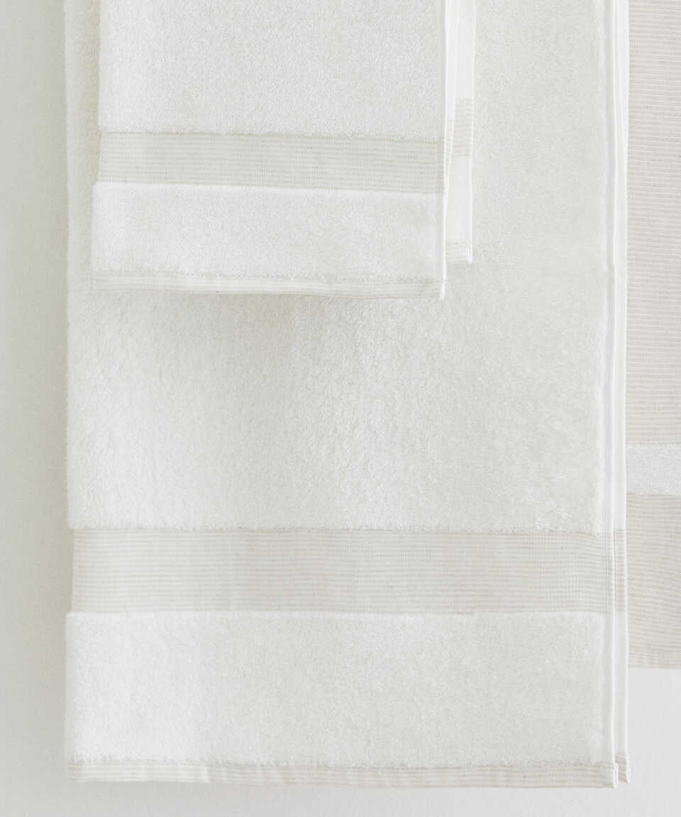 Linen Blend Towel Kilyos Hamam, Beige, 50x100 cm