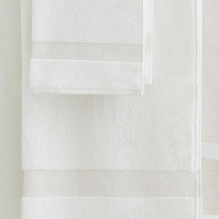 Linen Blend Towel Kilyos Hamam, Beige, 50x100 cm