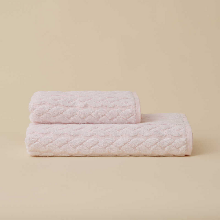 Linen Blend Towel Kilyos Lale, Pink, 50x100 cm