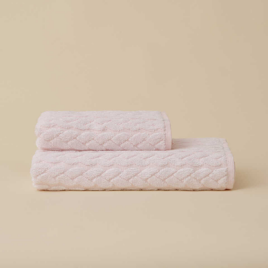 Linen Blend Towel Kilyos Lale, Pink, 50x100 cm