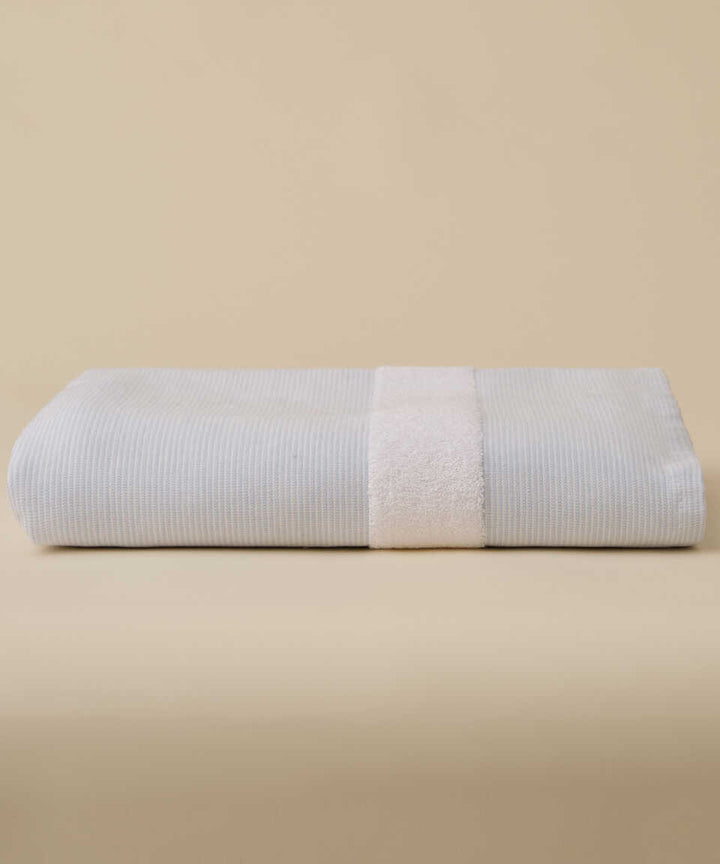 Linen Blend Peshtemal Kilyos, Blue, 76x147 cm