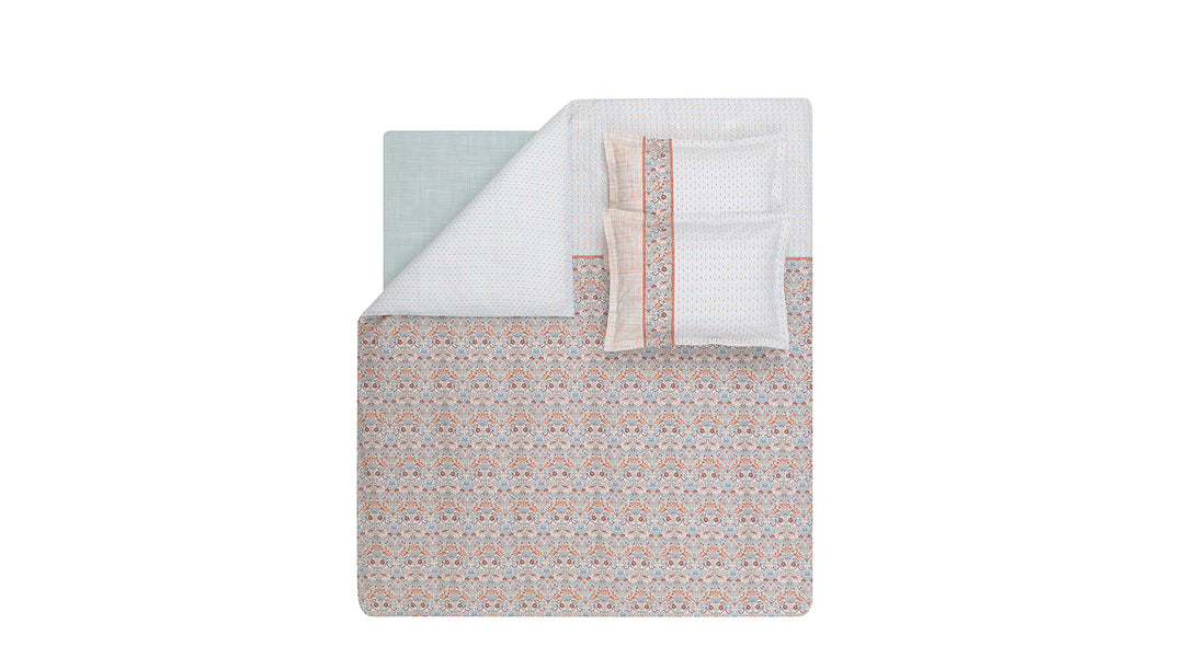 Renforcé Cotton Duvet Cover Set Laveta, with Bed Sheet, 160x220 cm