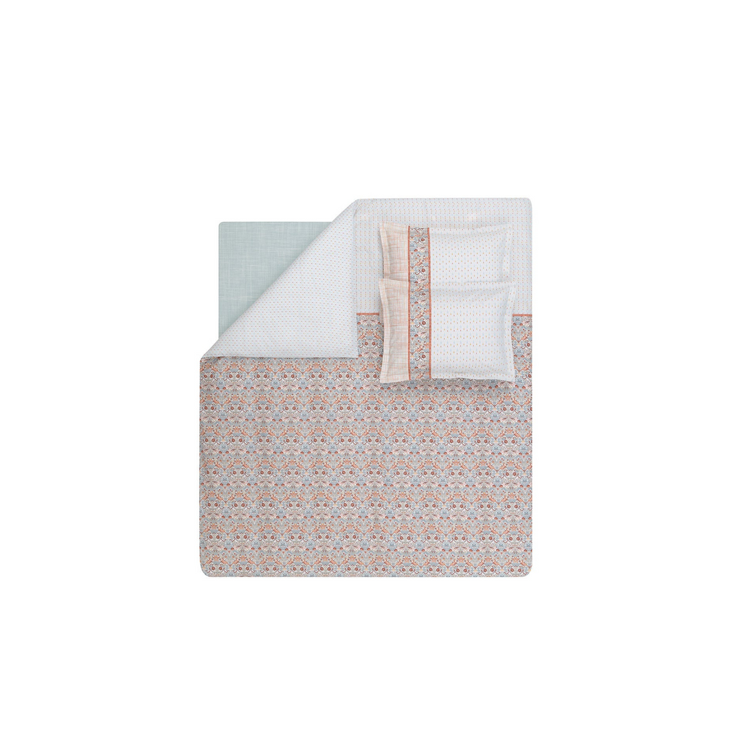 Renforcé Cotton Duvet Cover Set Laveta, with Bed Sheet, 160x220 cm