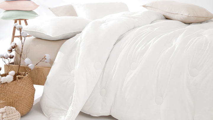 Lupa Soft Quilt, Combed Cotton, White, 300 g/m², 200x220 cm