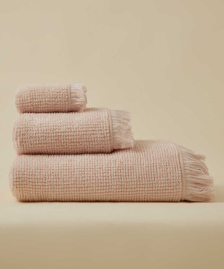 Terry Towel Plush, 100% Premium Cotton, Pink, 76x152 cm