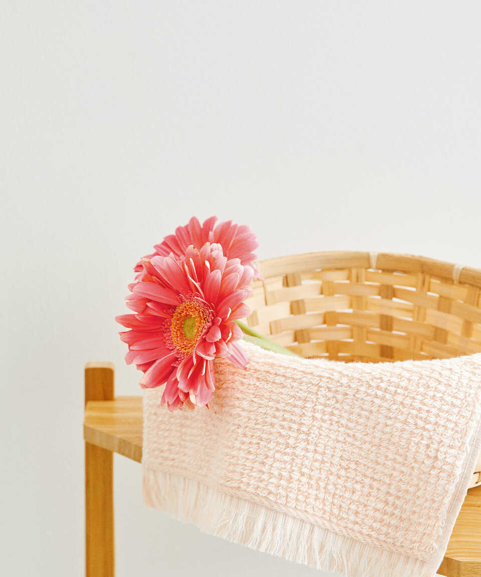 Terry Towel Plush, 100% Premium Cotton, Pink, 76x152 cm