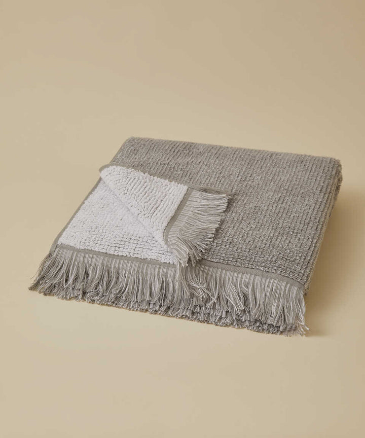 Terry Towel Plush, 100% Premium Cotton, Grey, 76x152 cm