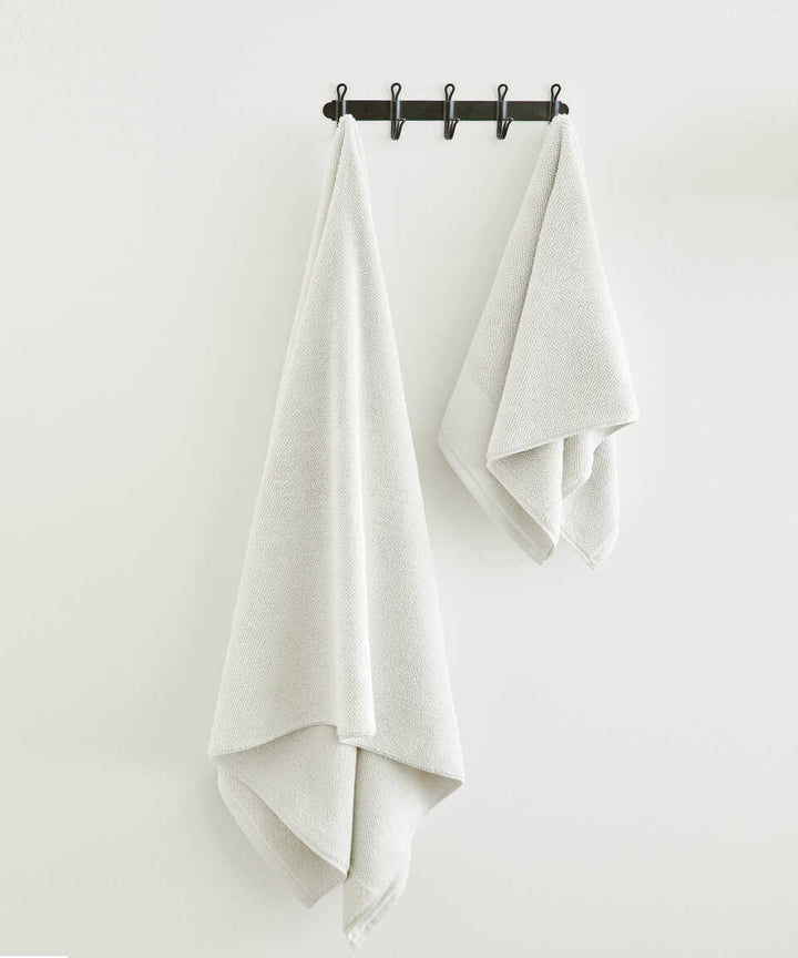 Organic Cotton Towel Sardes, White, 90x150 cm