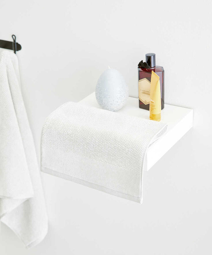 Organic Cotton Towel Sardes, White, 90x150 cm