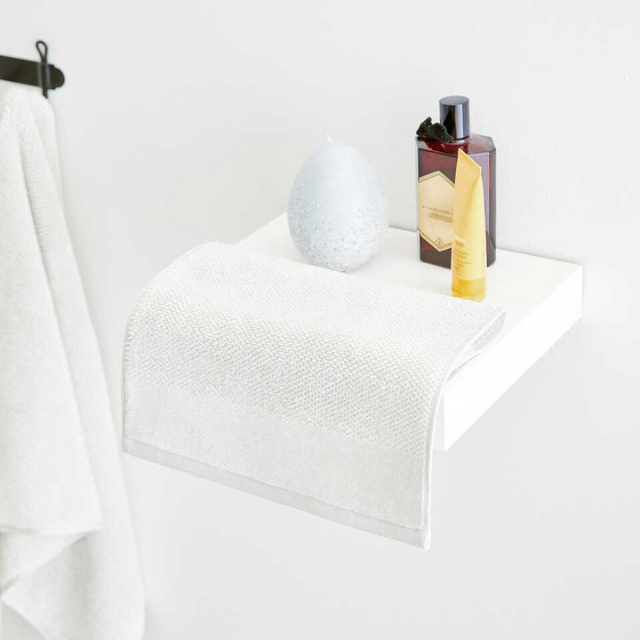 Organic Cotton Towel Sardes, White, 30x50 cm