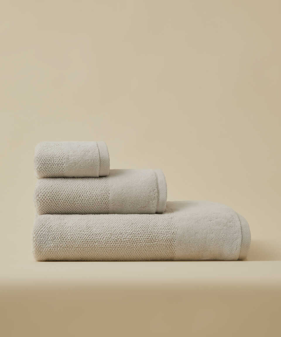 Organic Cotton Towel Sardes, Grey, 90x150 cm
