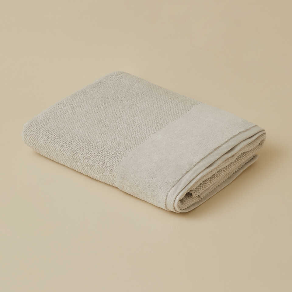 Organic Cotton Towel Sardes, Grey, 90x150 cm