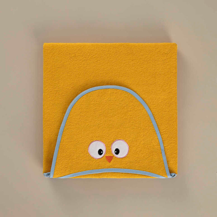 Organic Swaddle Owl, 100% Organic Cotton, orange, 70x100 cm