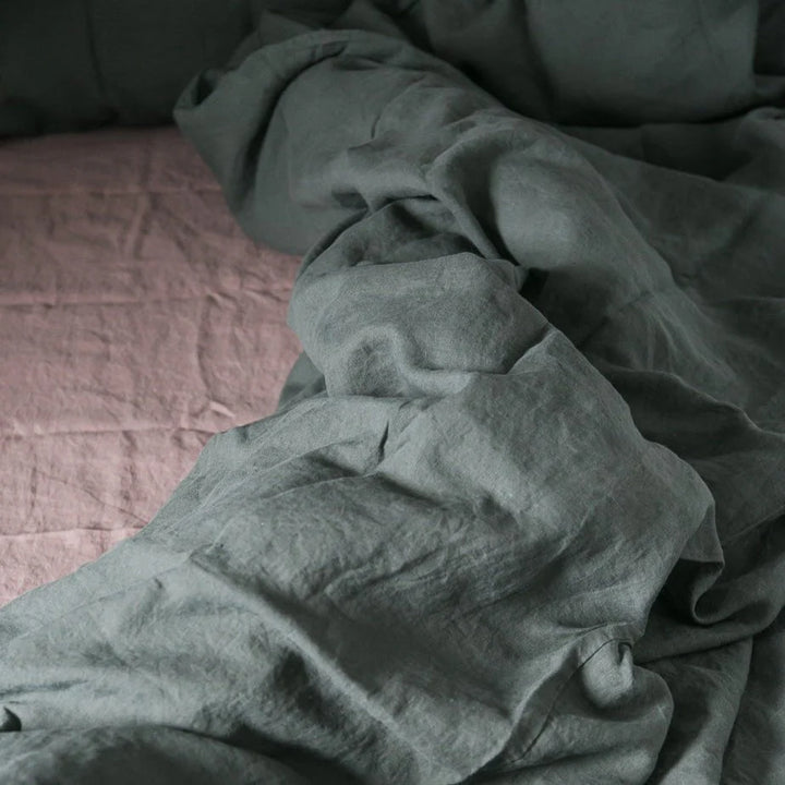 Ashes of Roses Linen Fitted Sheet, 90x200 cm, Linen Tales