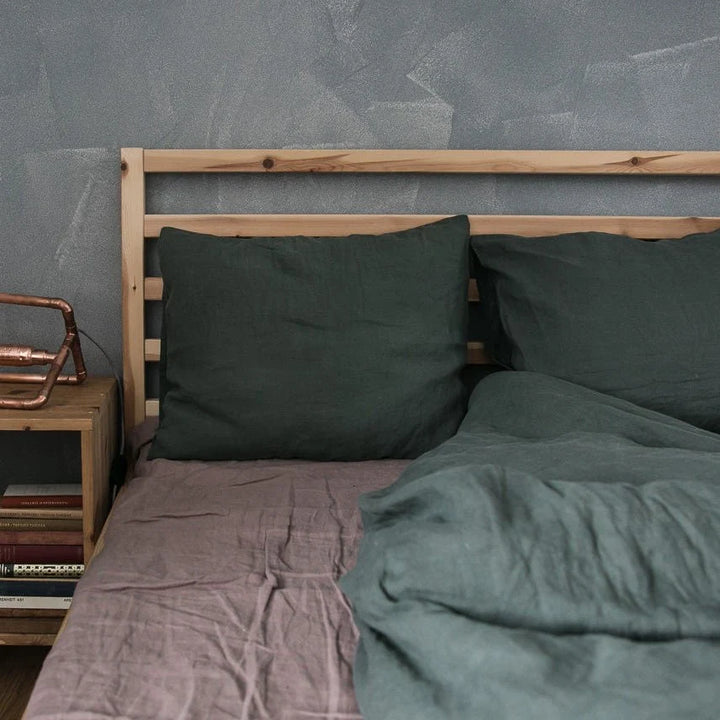 Ashes of Roses Linen Fitted Sheet, 90x200 cm, Linen Tales