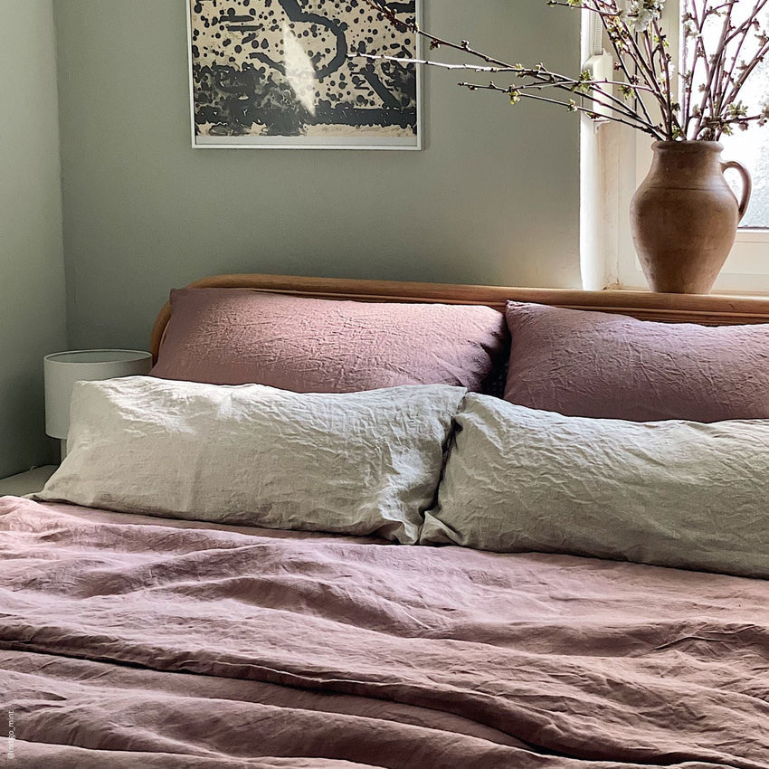 Ashes of Roses Linen Pillowcase, 40x40 cm, Linen Tales