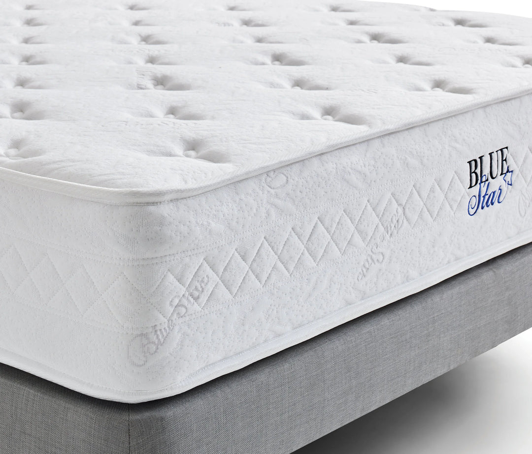 Blue Star Roll Pack Mattress, Hard, Pocket Spring, Double-Sided/Thermoregulatory, 200x200 cm