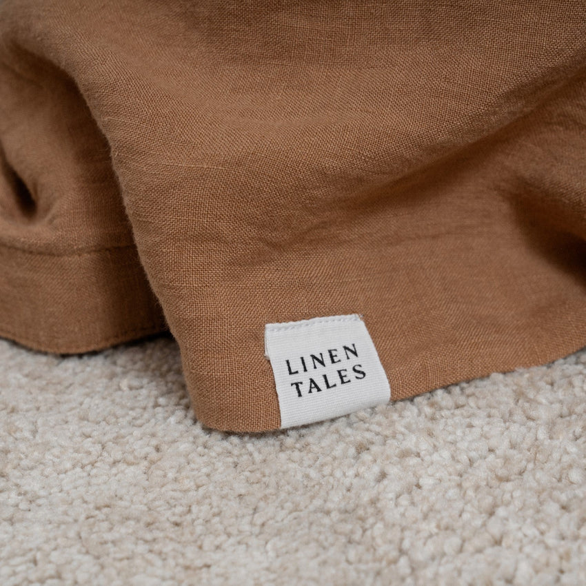 Camel Linen Duvet Cover Set, 140x200 cm, Linen Tales