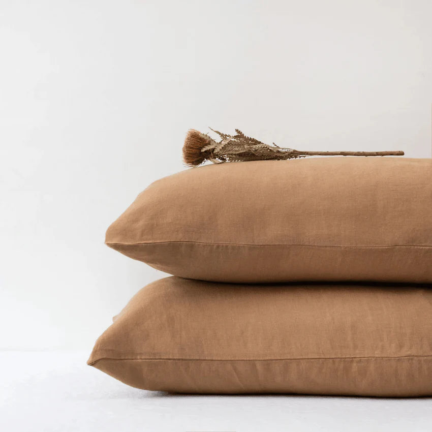 Camel Linen Pillowcase, 40x40 cm, Linen Tales