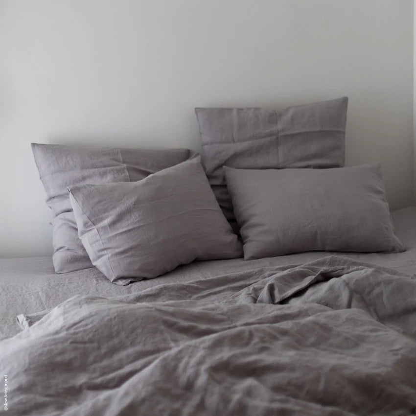 Light Grey Linen Pillowcase, 40x40 cm, Linen Tales