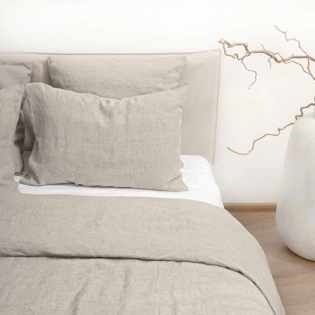 Natural Linen Duvet Cover Set, 140x200 cm, Linen Tales